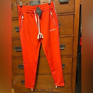 Karter collection red track pants size M NWT